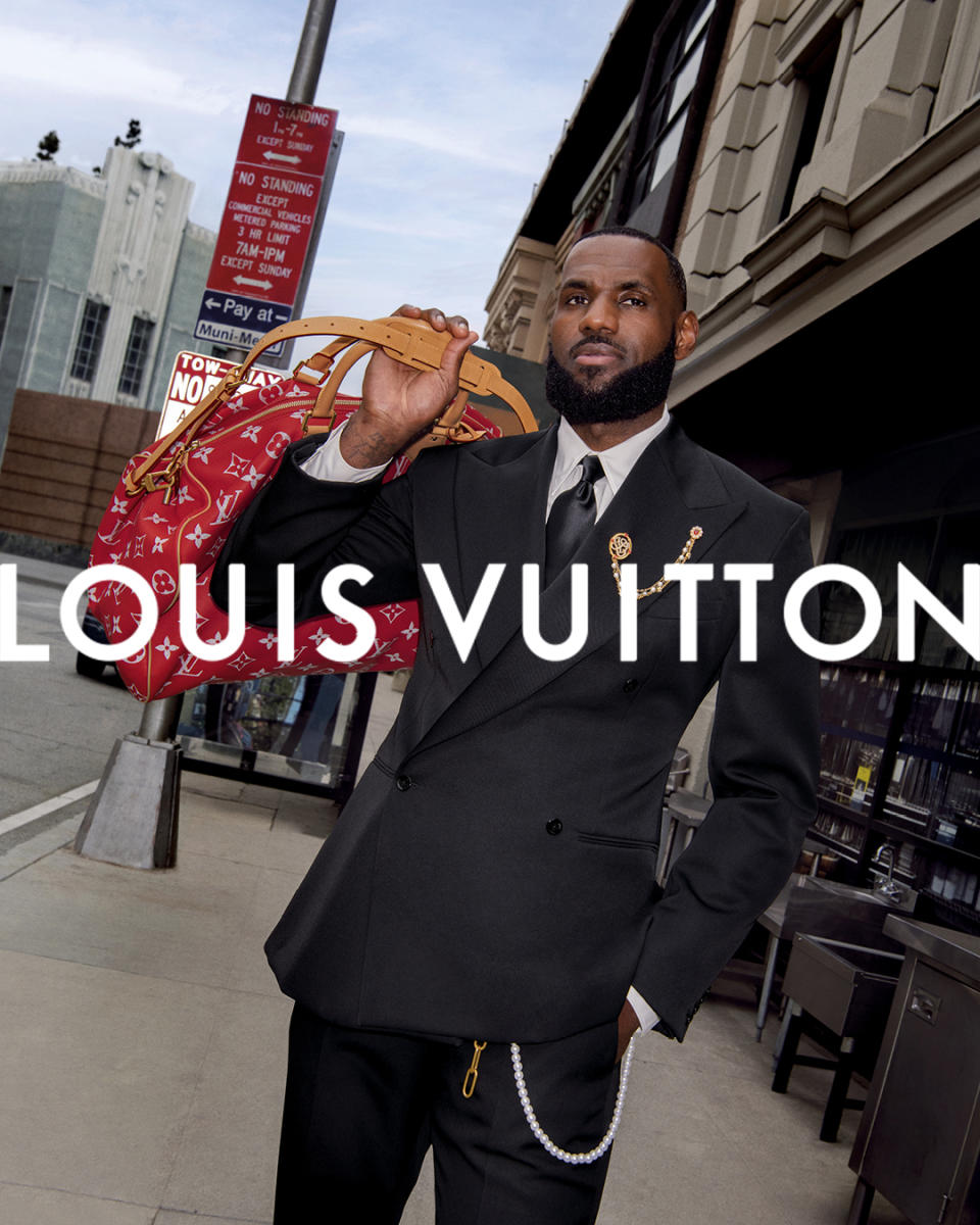 LeBron James in the Louis Vuitton men's spring 2024 campaign