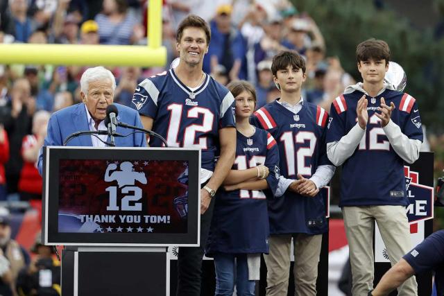 Tom Brady's Three Kids Make Appearance at Patriots Home Opener as Dad Gets  Special Team Honor