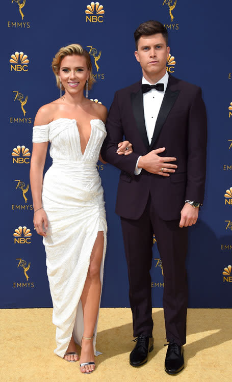 Scarlett Johansson y Colin Jost