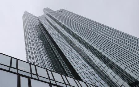 The headquarters of Deutsche Bank are pictured in Frankfurt January 29, 2015. REUTERS/Ralph Orlowski