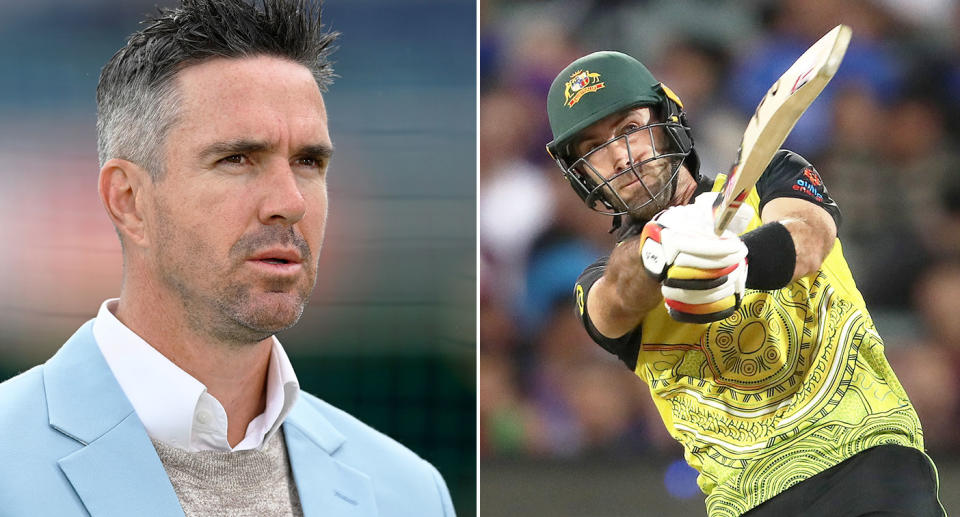 Kevin Pietersen's calls for a change in T20 cricket would benefit big hitters like Australia's Glenn Maxwell. Pic: Getty