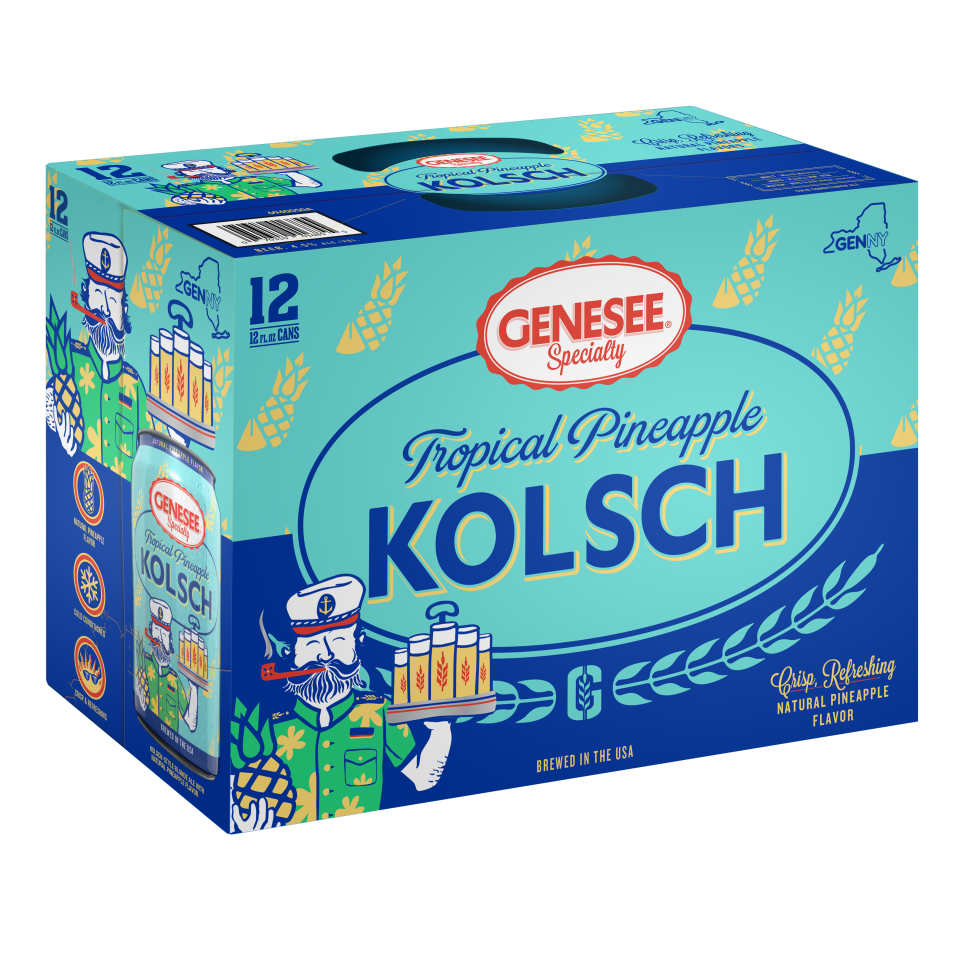 Genesee Brewery's Tropical Pineapple Kolsch can be enjoyed on its own or mixed with Genny's "other" summer beer, Ruby Red Kolsch.