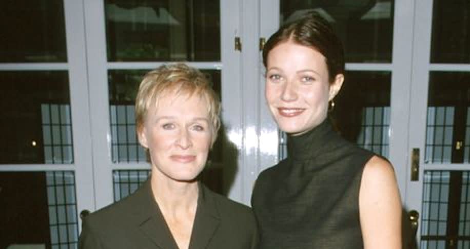 Glenn Close and Gwyneth Paltrow at a luncheon in November 1999. (Photo: Steve Granitz via Getty Images)