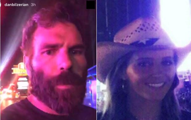 Las Vegas shooting: Dan Bilzerian and British tennis star Laura Robson are safe after being caught up in the attack  - Twitter 