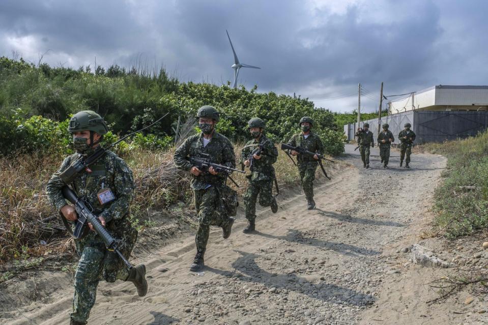 A military exercise in Miaoli, Taiwan, in July. Photographer: Lam Yik Fei/Bloomberg