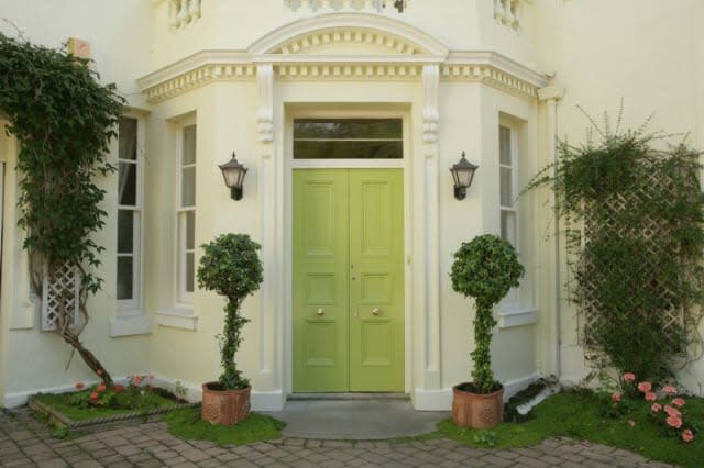 The front door of the Torquay house