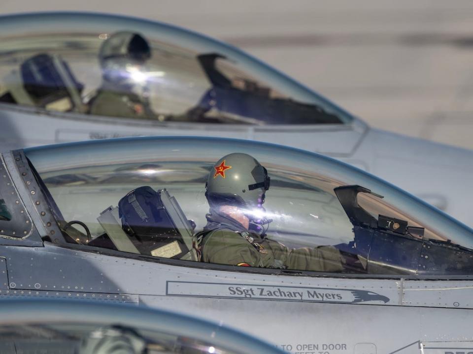 Air Force F-16 Aggressor pilots
