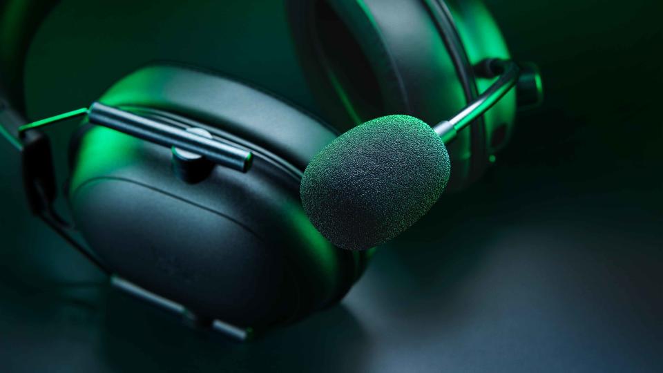 Image of the Razer BlackShark V2 HyperSpeed wireless gaming headset.