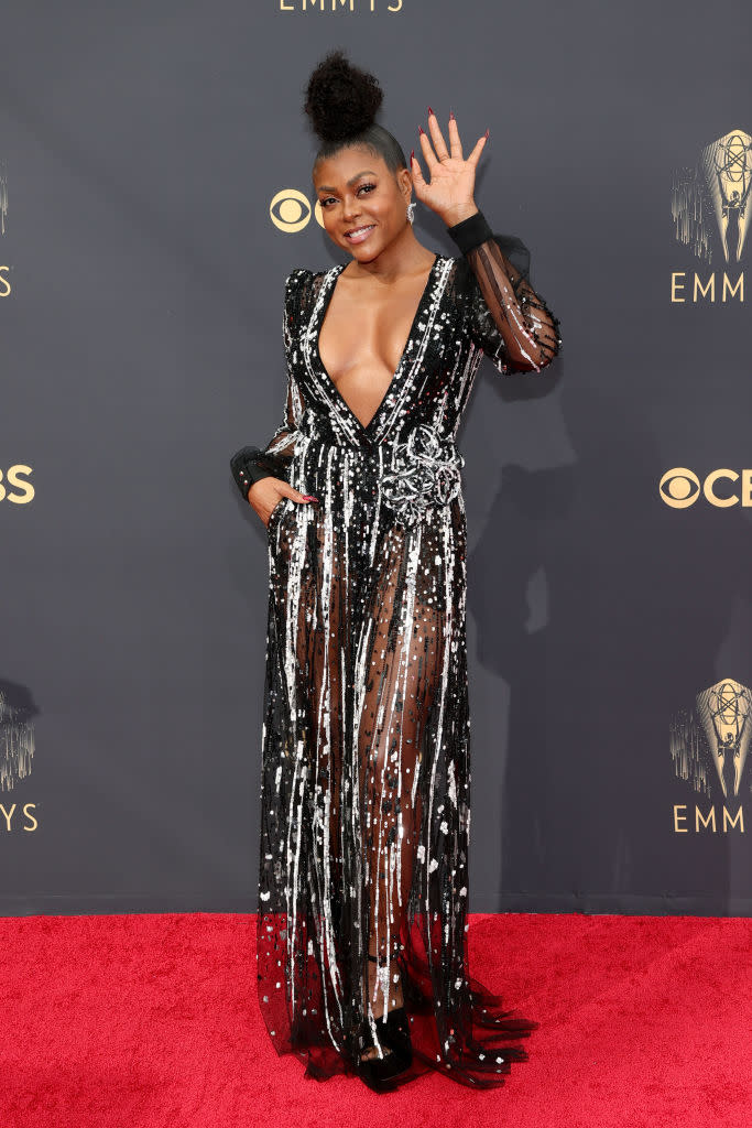 Taraji P. Henson attends the 73rd Primetime Emmy Awards on Sept. 19 at L.A. LIVE in Los Angeles. (Photo: Rich Fury/Getty Images)