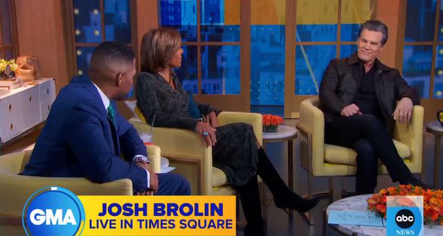<p>GMA/X</p> Josh Brolin on 'Good Morning America'