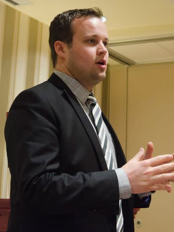 <p>Kris Connor/Getty </p> Josh Duggar is pictured speaking during the 42nd annual Conservative Political Action Conference (CPAC) at the Gaylord National Resort Hotel and Convention Center on February 28, 2015 in National Harbor, Maryland.