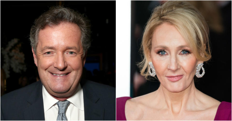 Piers Morgan and JK Rowling entered into a war of words with one another (Copyright: Getty/Todd Williamson/Jeff Spicer)