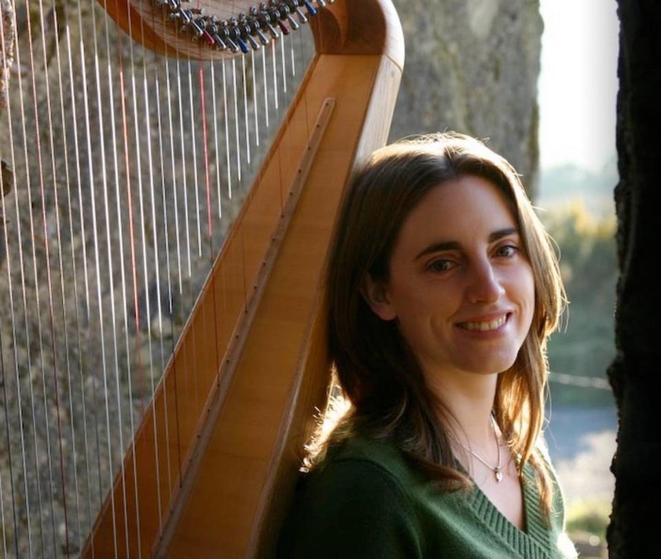 Gráinne Hambly, one of Ireland’s best-known harpists, will play Friday, April 19, in Olympia.