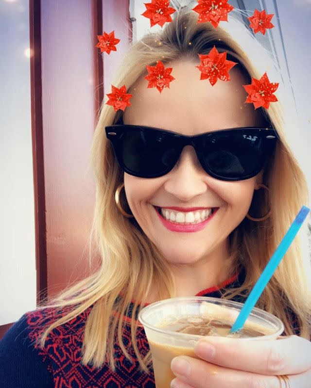 <p>Reese was all kinds of excited when she tried oat milk in her coffee. "Now I’m ready to do ALL the things. GAME CHANGER!!" she wrote on Instagram.</p><p><a href="https://www.instagram.com/p/BsbE6Z1jIyh/" rel="nofollow noopener" target="_blank" data-ylk="slk:See the original post on Instagram;elm:context_link;itc:0;sec:content-canvas" class="link ">See the original post on Instagram</a></p>