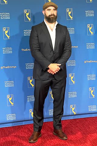 <p>The National Academy of Television Arts & Sciences</p> Jason Kelce attends 45th Annual Sports Emmys on May 21, 2024.