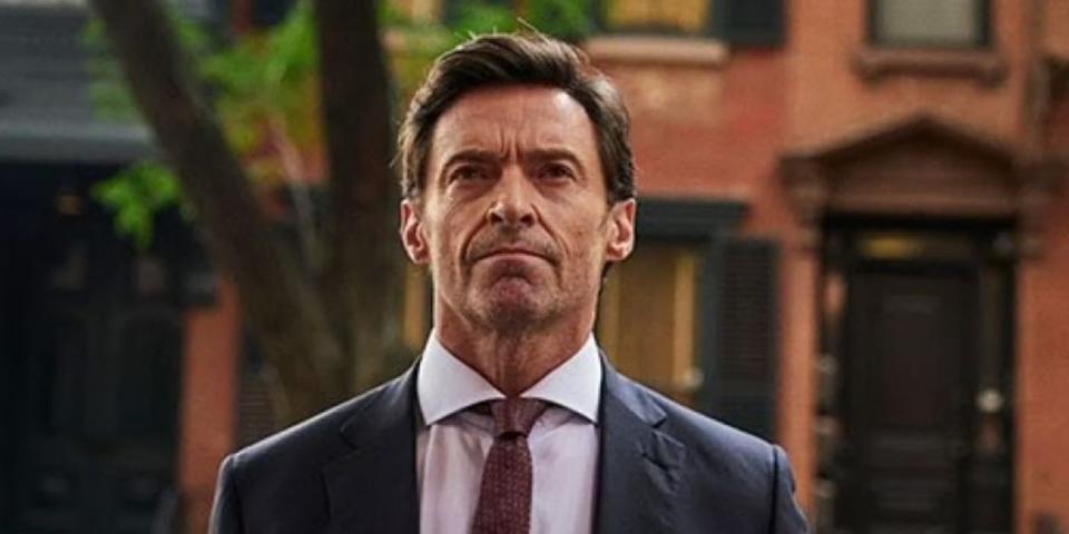 Hugh Jackman in a suit and tie