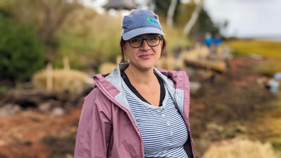 Kirsten Ellis, a coastal adaptation consultant with CB Wetlands and Environmental Specialists, specializes in living shorelines. 