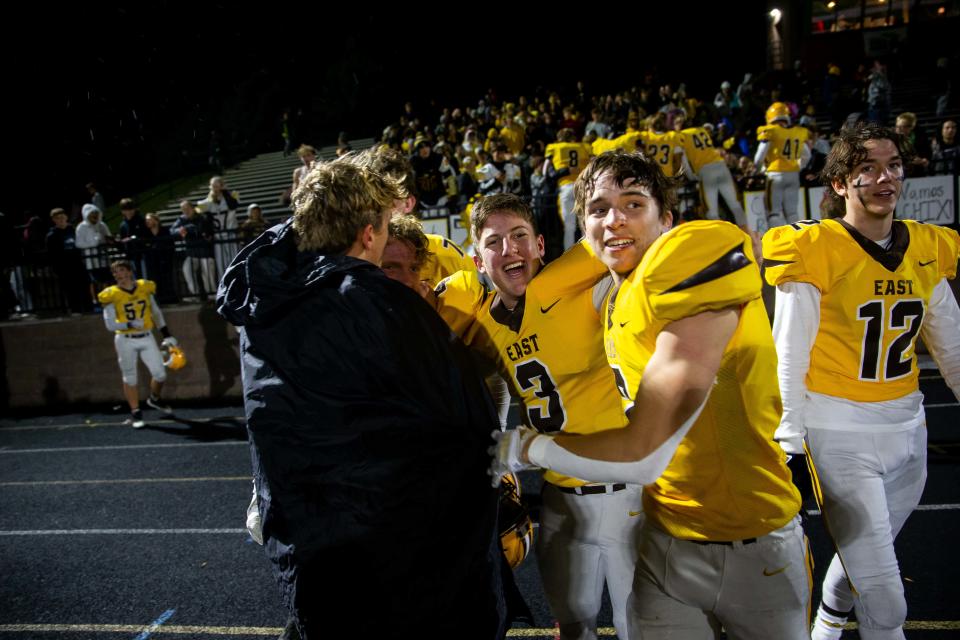Scenes as Zeeland East earns their first win of the season Friday, Oct. 14, 2022, at Zeeland East High School. 