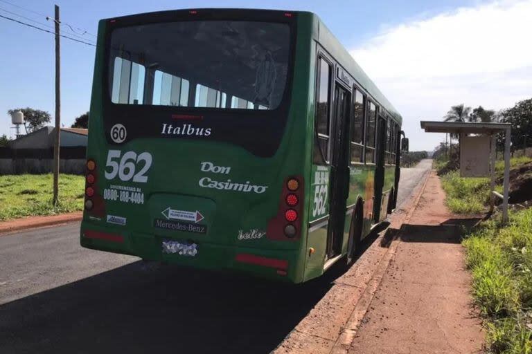 Un colectivo de línea en Posadas, Misiones