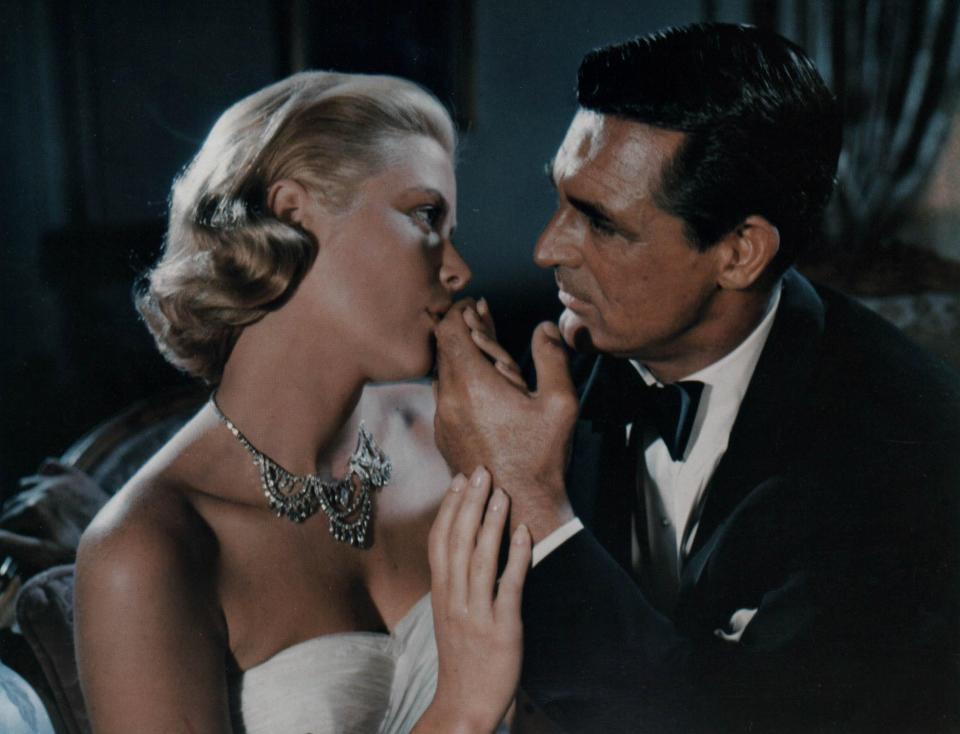 Grace Kelly and Cary Grant star in Alfred Hitchcock's "To Catch a Thief."