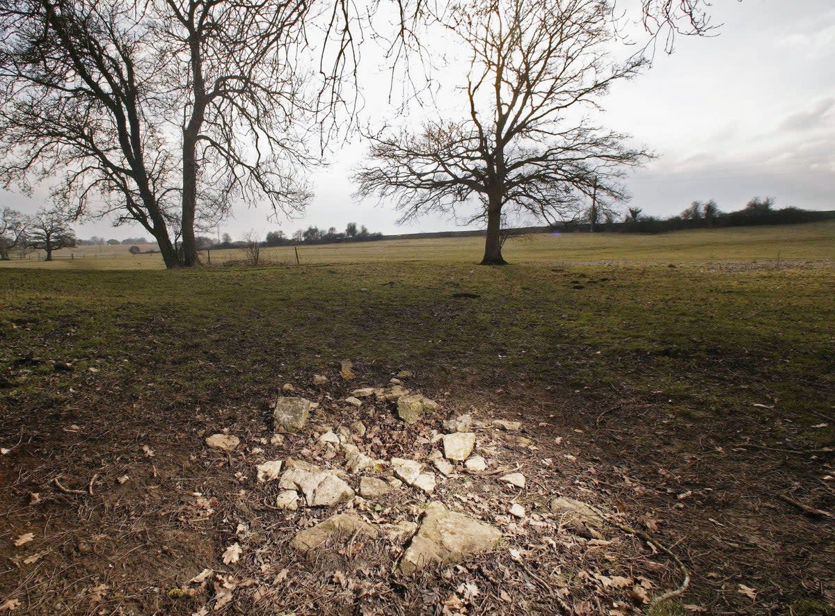 The River Thames source in Gloucestershire, pictured in 2006 when it dried 1.5km from source (Getty Images)