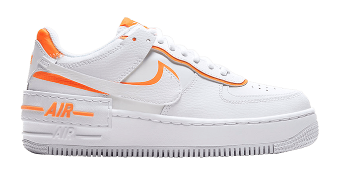Nike white and orange sneakers