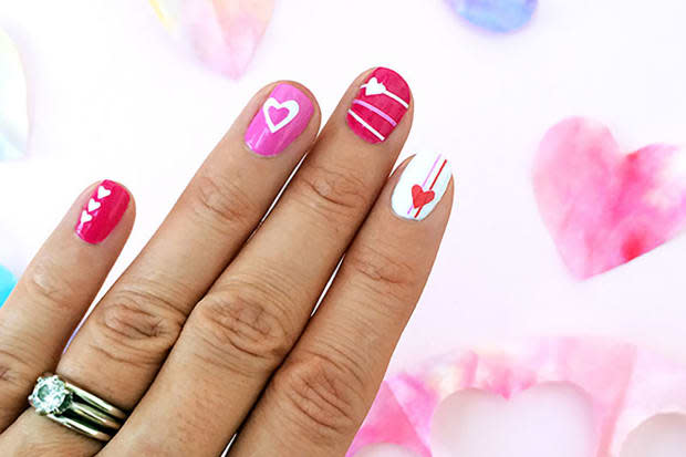 35 Valentine's Day Nail Art Designs in Pink & Red - Parade