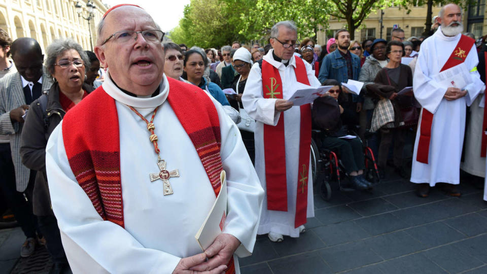 Le cardinal Jean-Pierre Ricard, alors archevêque de Bordeaux, en avril 2017.