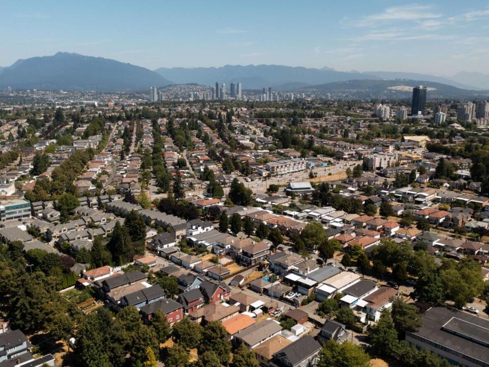 Vancouver's Kingsway corridor, seen from East Vancouver on July 29, 2021. (Gian-Paolo Mendoza/CBC - image credit)