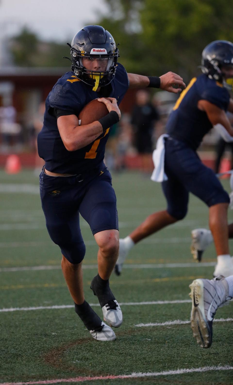 The Naples High School varsity team faced off against visiting Venice for a spring football matchup Thursday, May 18, 2023.