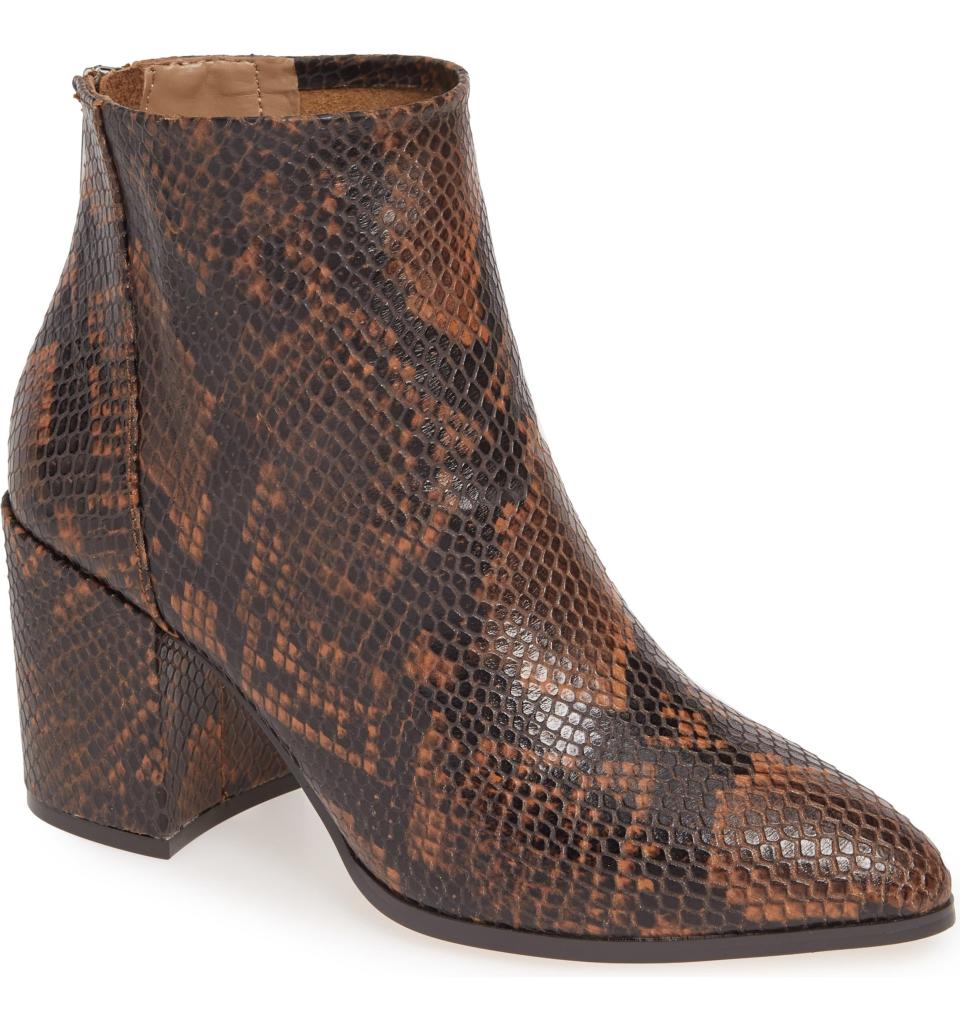 <strong>Buy It!</strong> Steve Madden Jillian Bootie, $86.90 (orig. $129.95); <a href="https://click.linksynergy.com/deeplink?id=93xLBvPhAeE&mid=1237&murl=https%3A%2F%2Fshop.nordstrom.com%2Fs%2Fsteve-madden-jillian-bootie-women%2F5127974&u1=PEO%2CShopping%3AHowtoShopNordstrom%27sHugeAnniversarySaleEarlyandExactlyWhattoBuy%2Ckamscram%2CUnc%2CGal%2C6402513%2C201907%2CI" rel="nofollow noopener" target="_blank" data-ylk="slk:nordstrom.com;elm:context_link;itc:0;sec:content-canvas" class="link ">nordstrom.com</a>