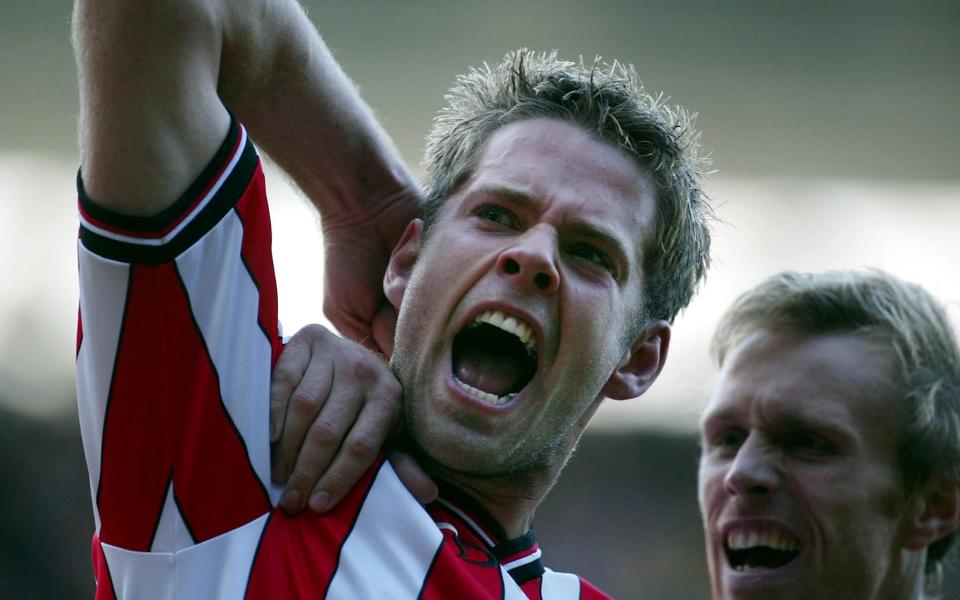 James Beattie scoring for Southampton in 2002 - Credit:  EPA / GERRY PENNY