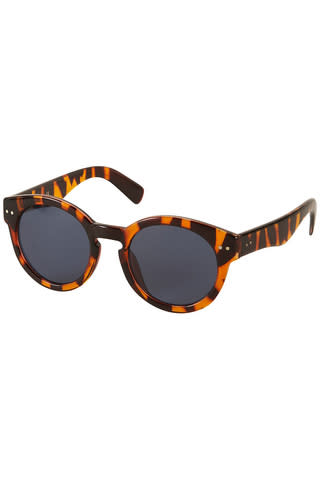 Topshop tortoise sunglasses, $36, at Topshop