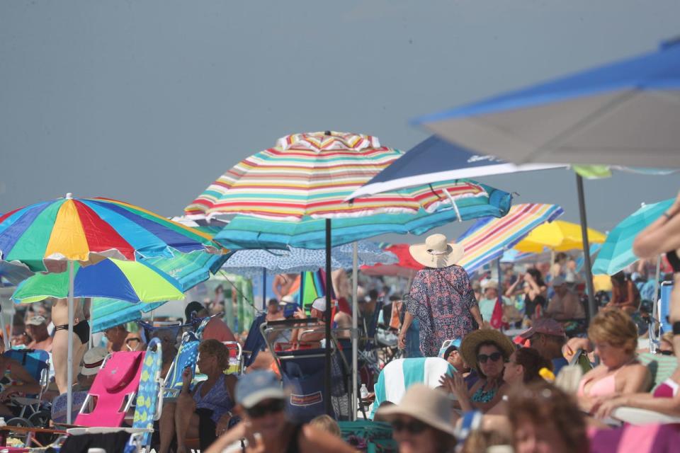Spring breakers pack Fort Myers Beach earlier this year. Spring is over for Southwest Florida as the rainy summer season is expected to start later this month.