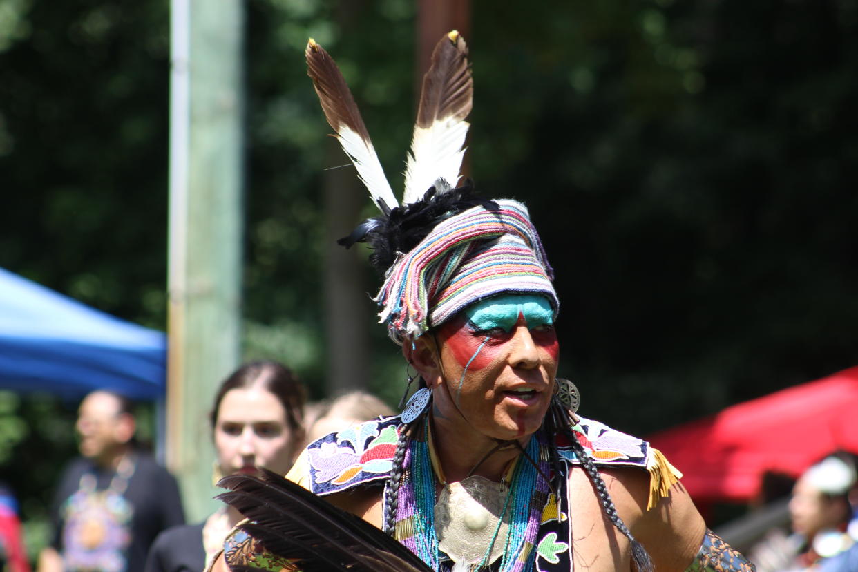 Potawatomi Gathering powwow dancer. (Photo/Levi Rickert for Native News Online)