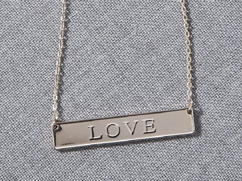 Love bar necklace. (Photo: Anthropologie)