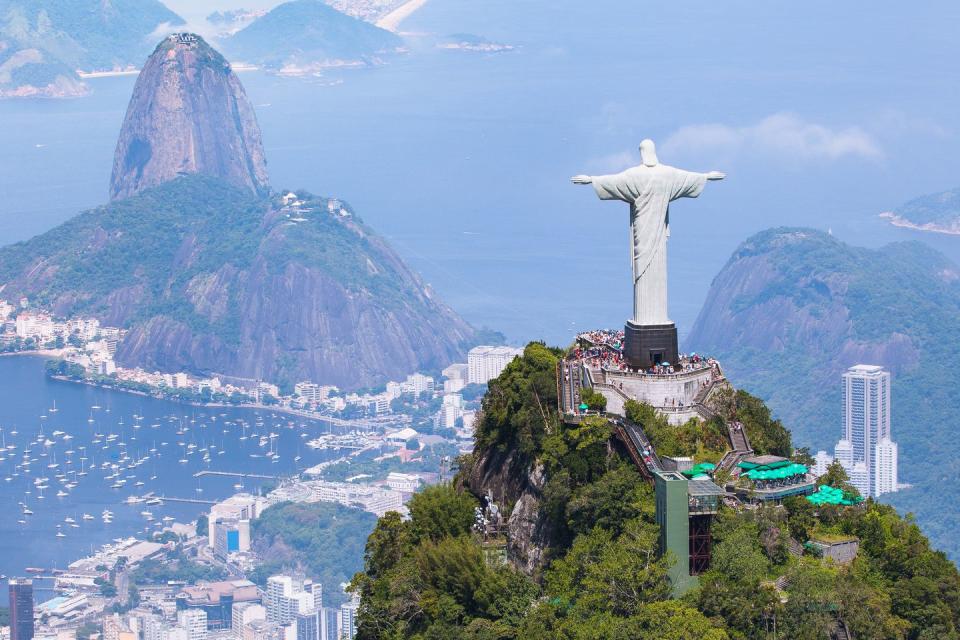 <p>The iconic Christian statue stands at 30 metres high and looks out over the city of Rio.</p>