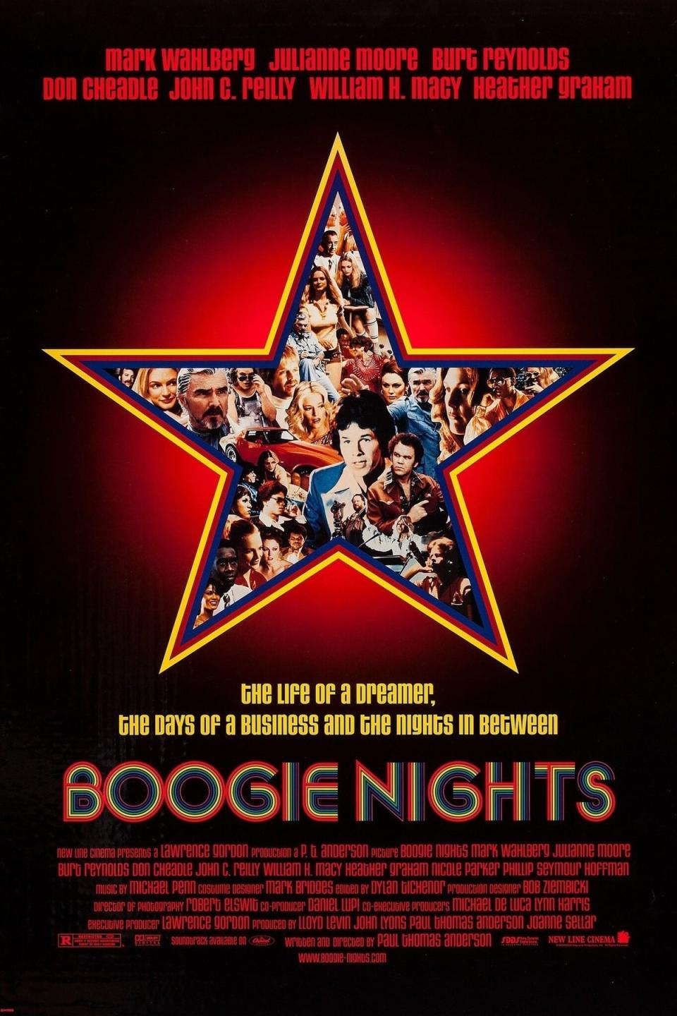 The original poster artwork for ‘Boogie Nights’ (New Line Cinema)