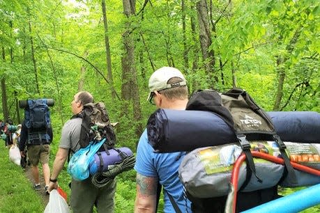 Hiking is available on many trails at Camp Tuscazoar. The camp recently received a grant from the Dewey and Irene Moomaw Foundation.