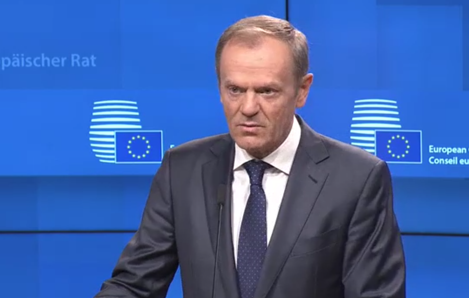 Brexit deal is ‘lose-lose’ and about ‘damage control’, EU president Donald Tusk says