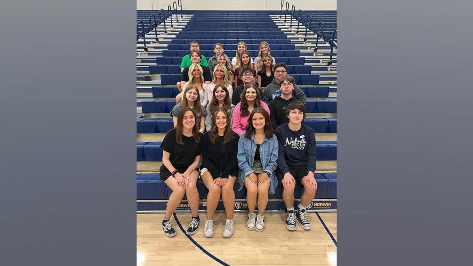 PHOTO: The 2024 graduating class of Norwin High School includes 11 sets of twins. (Norwin High School)