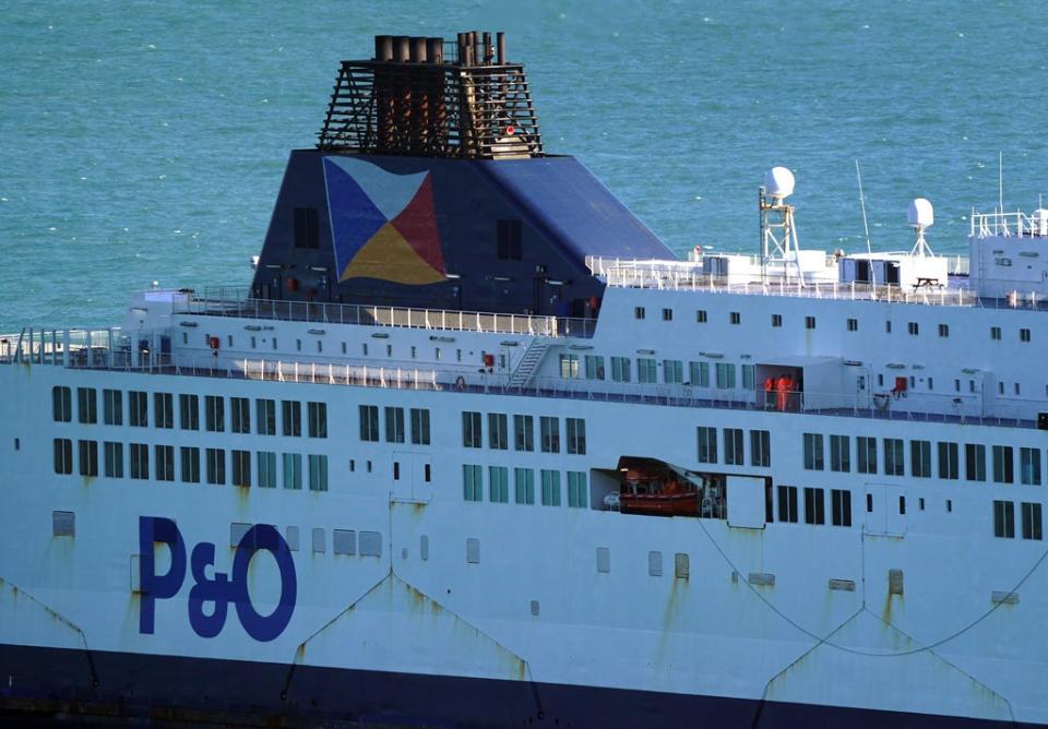 The RMT said workers hired to replace the P&O staff are working for below minimum wage (PA) (PA Wire)