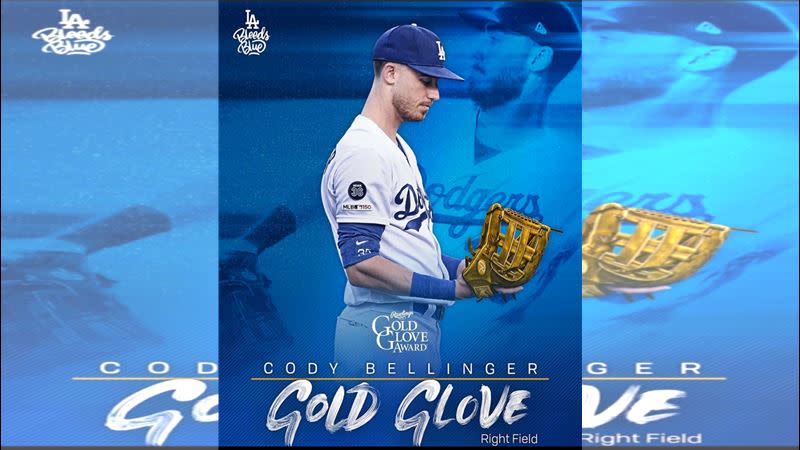 拿下2019年MVP和金手套獎的貝林傑（Cody Bellinger）遭道奇釋出。（圖／翻攝自Cody Bellinger推特）