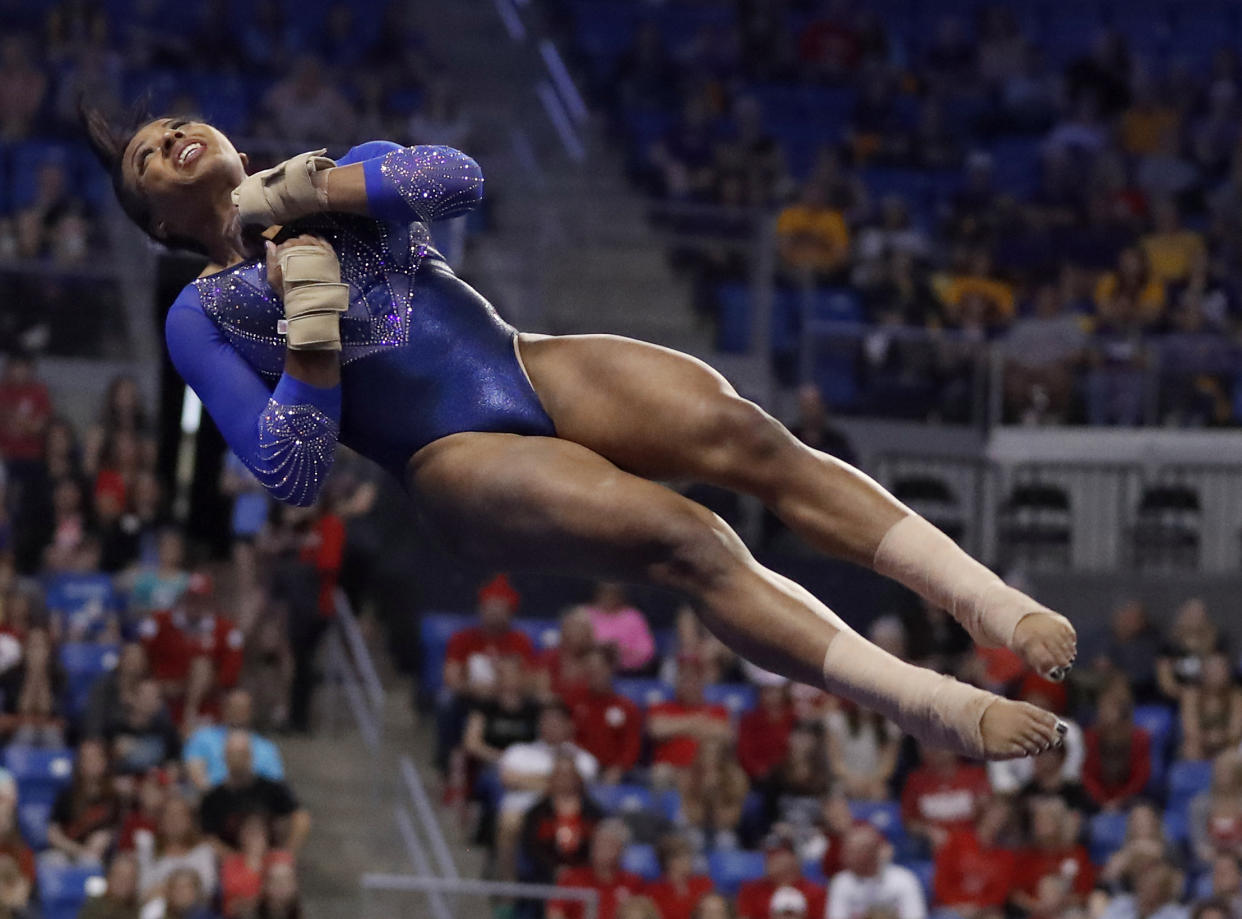 A former Team USA gymnast filed a new lawsuit on Wednesday alleging that former team doctor Larry Nassar sexually abused her multiple times and is one of the reasons she didn’t make the Olympic team. (AP Photo/Jeff Roberson)