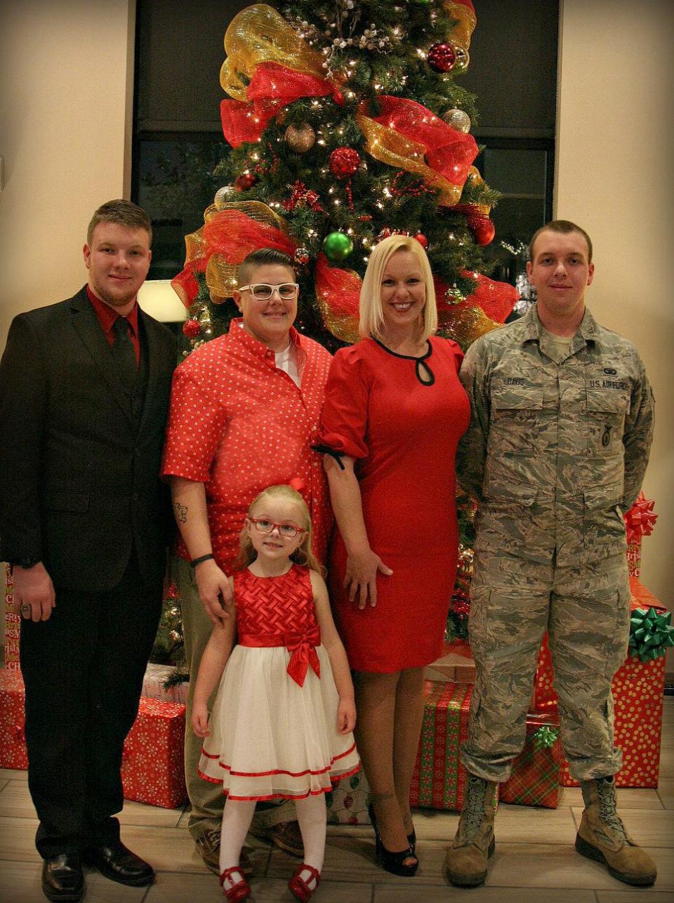 Left to Right: Camille's brother Brandon Davis, father Jaye Setty-Collier, Camille Setty-Collier, mother Amber Setty-Collier, and brother Jared Davis.