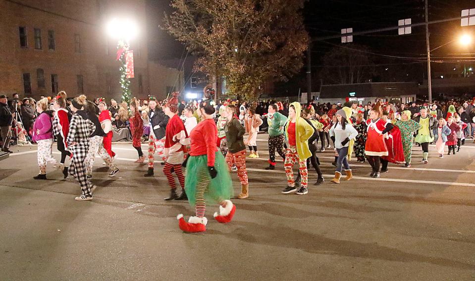 Ashland's 2021 Christmas parade is seen heading down Claremont Avenue at West Main Street on Saturday, Dec. 4, 2021. TOM E. PUSKAR/TIMES-GAZETTE.COM