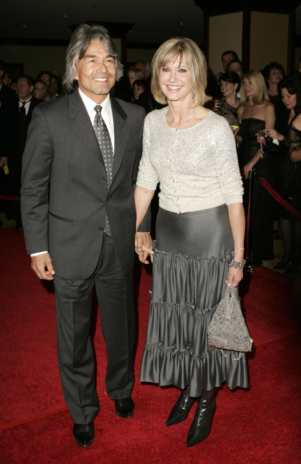 Patrick McDermott and Olivia Newton-John (Photo by Jeff Vespa Archive/WireImage for Tourism Australia )