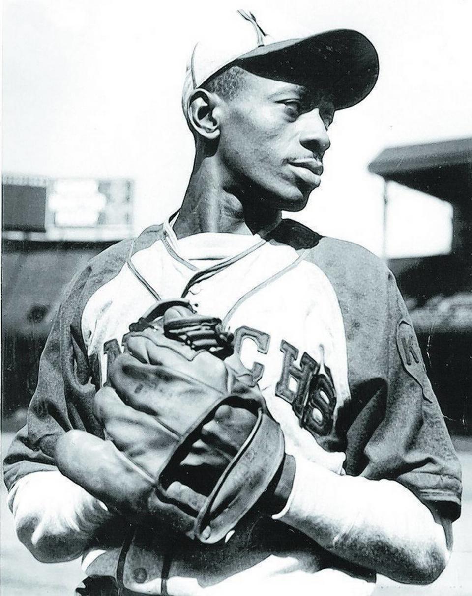 Kansas City Monarchs pitcher Satchel Paige in an undated photo. At age 42, he was allowed to move to the major leagues.