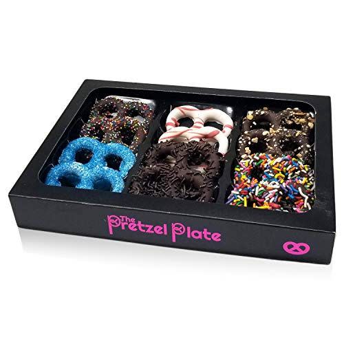 Gift Basket Box of Chocolate Covered Pretzels