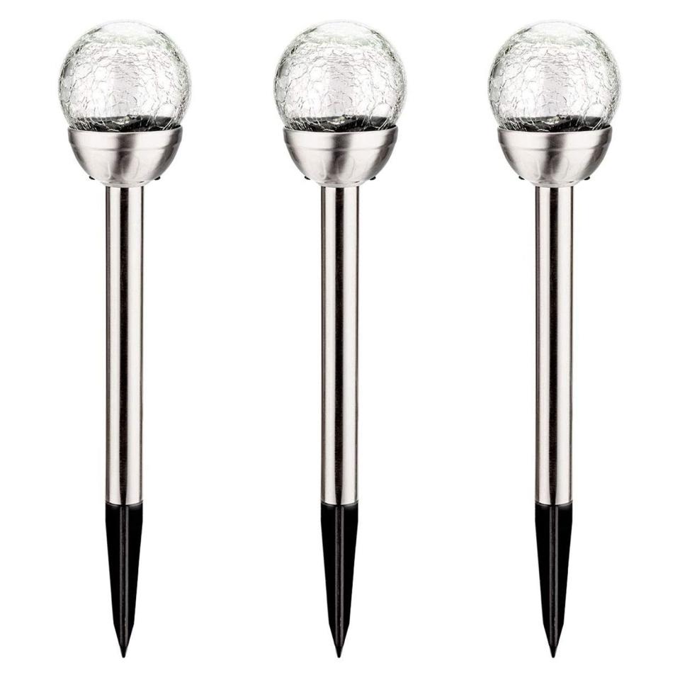 4) Decorative Ball Solar Garden Lights (Set of 3)